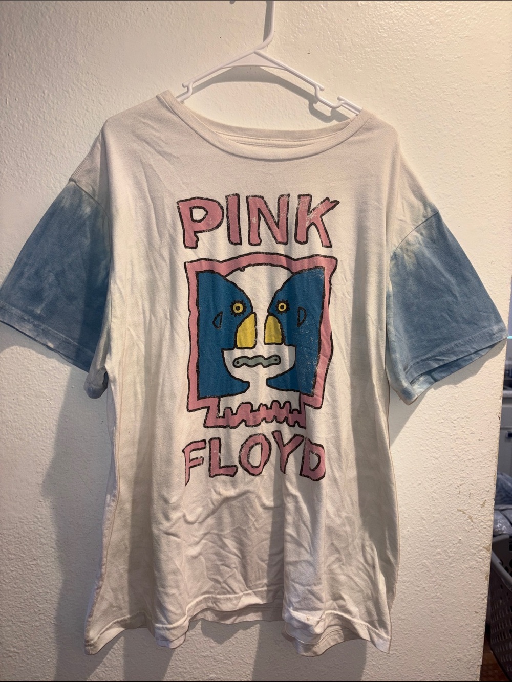 Pink Floyd The Division Bell 1994 Tour Graphic T-Shirt Tie Dye Sleeves Size 1X